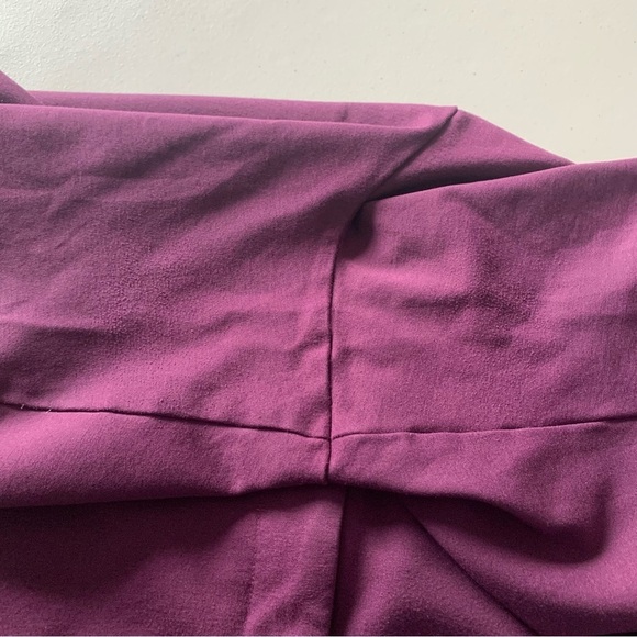 Universal  Standard Womens Cigarette Pants Purple Rayon Trouser Ankle M 18 20 - Picture 9 of 14